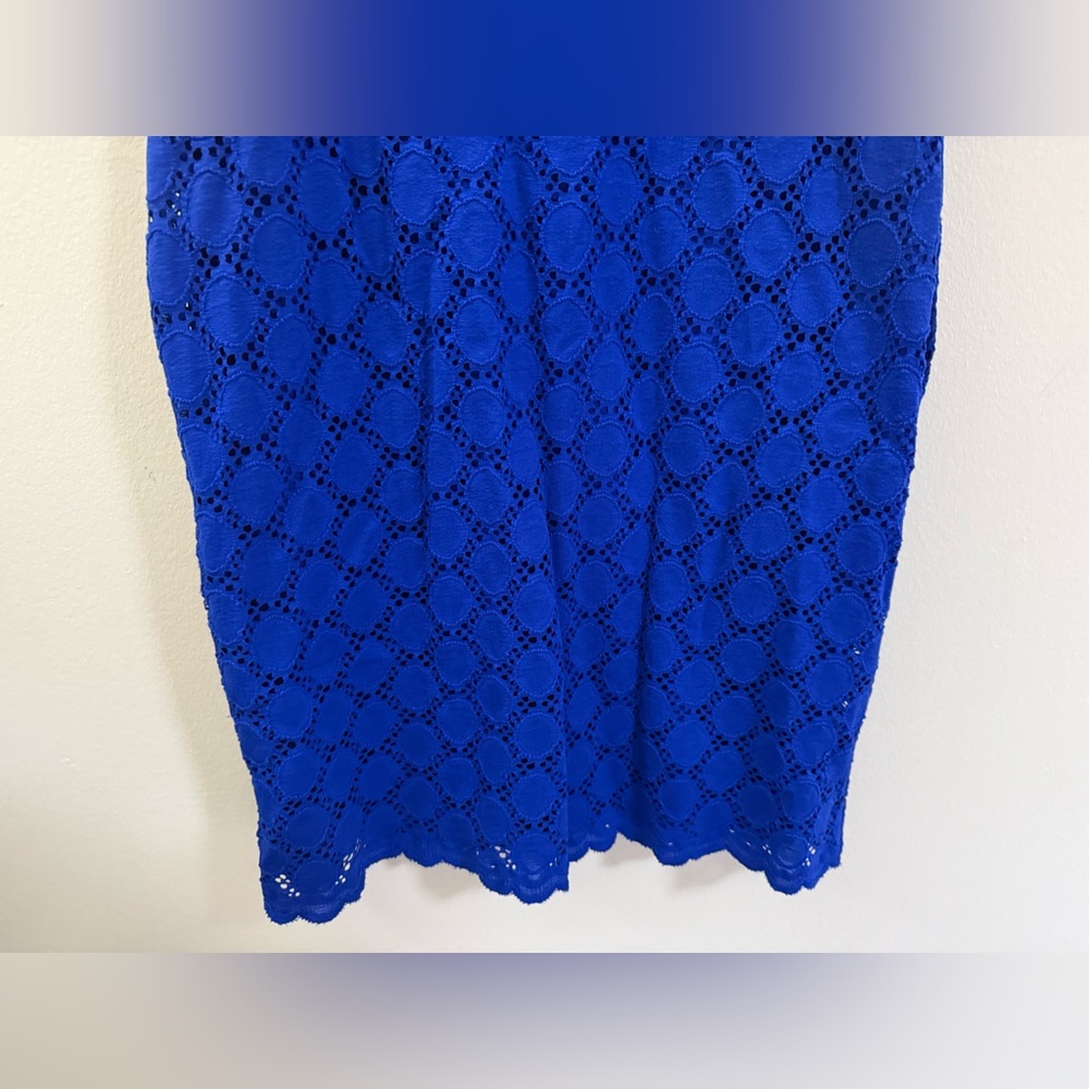 Ronni Nicole Modern Lace Sheath Dress in Cobalt‎ Blue - M - Picture 3 of 8